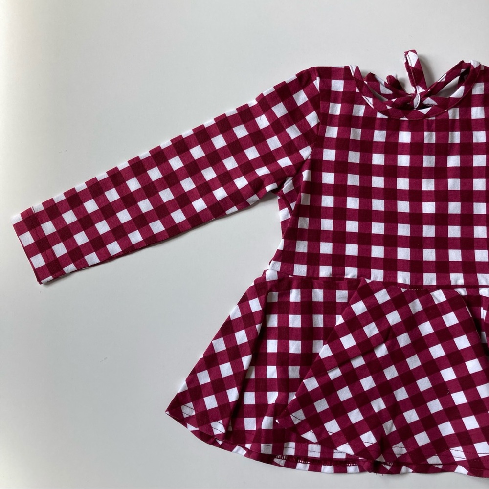 Ricrac & Ruffles Boutique Red Gingham Dress! - Picture 2 of 7